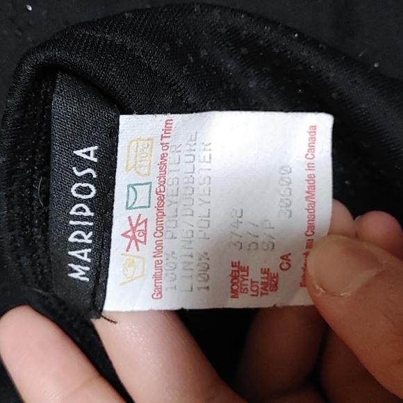 Black Sparkly Small Mariposa Dress - Picture 4 of 6